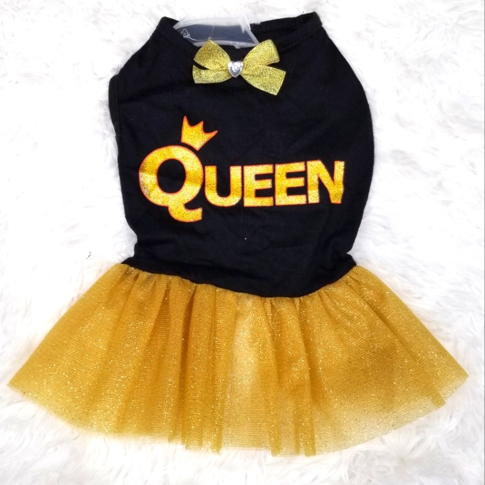 Coco Lane Couture "QUEEN" Doggy Tutu Dress, M